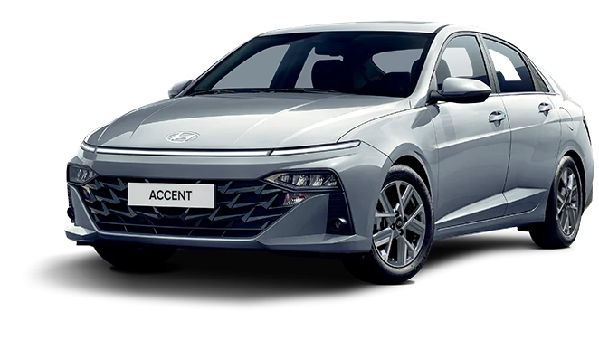 Hyundai Accent màu bạc tại Hyundai Bến Tre