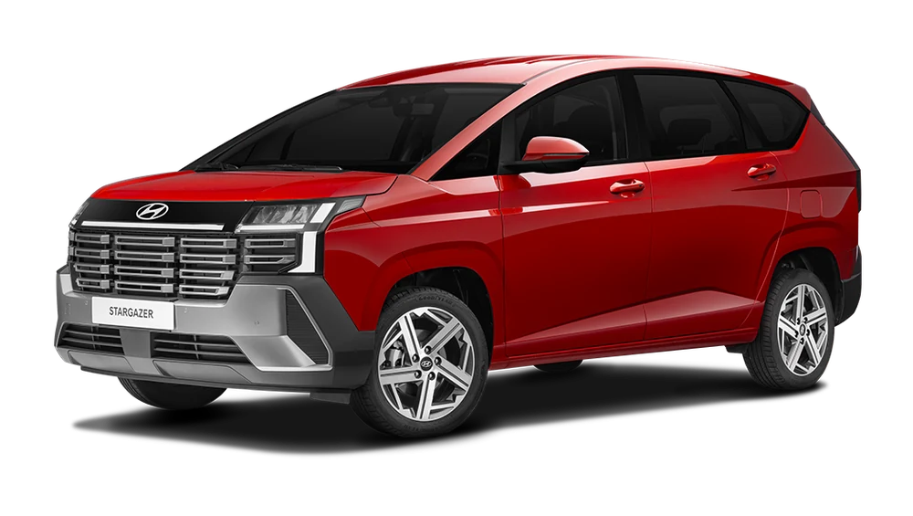 Hyundai Stargazer màu đỏ MPV 7 chỗ